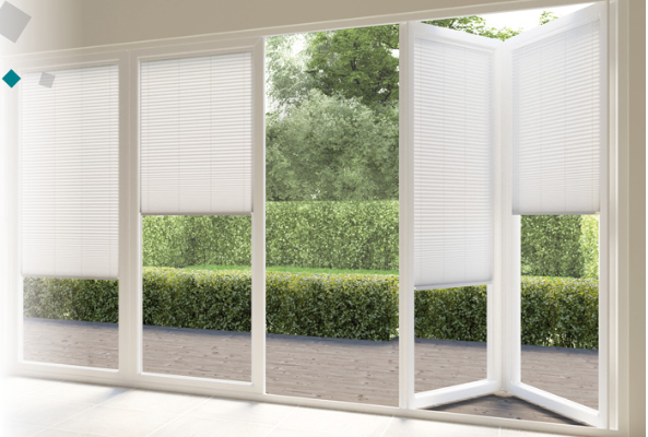 Perfect Blinds for Bi-fold doors – no drilling required – Dencas
